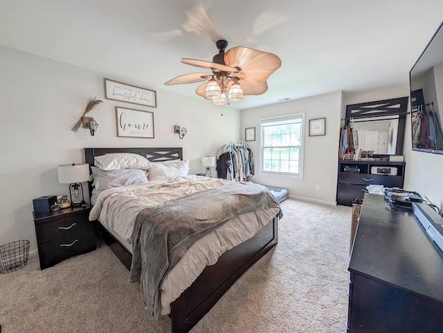 15 Fairview Cir, Middle Island, NY 11953 - bedroom with carpet floors and ceiling fan