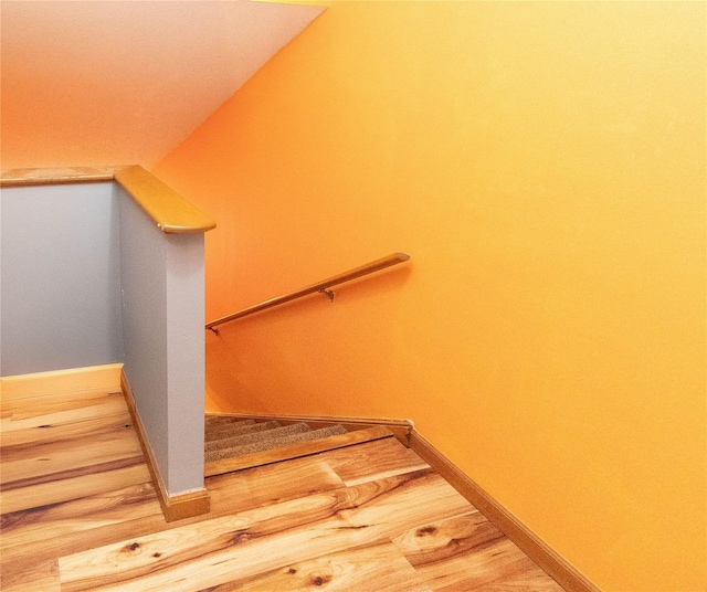 134 Elmcrest Dr, Fishkill, NY 12524 - staircase featuring baseboards and wood finished floors
