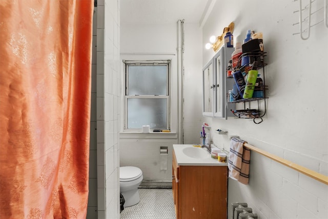 156 Beech St, Yonkers, NY 10701 - bathroom featuring vanity and a shower with shower curtain