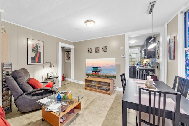 156 Beech St, Yonkers, NY 10701 - living room with crown molding