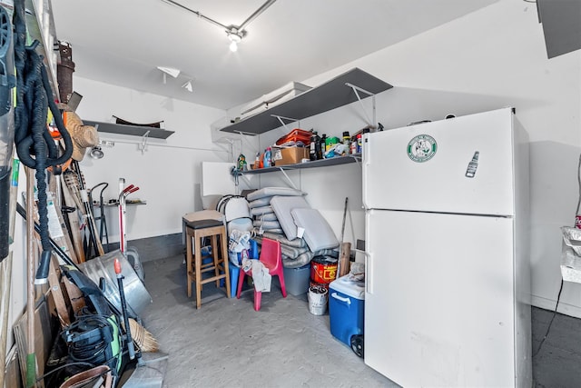 156 Beech St, Yonkers, NY 10701 - garage with freestanding refrigerator