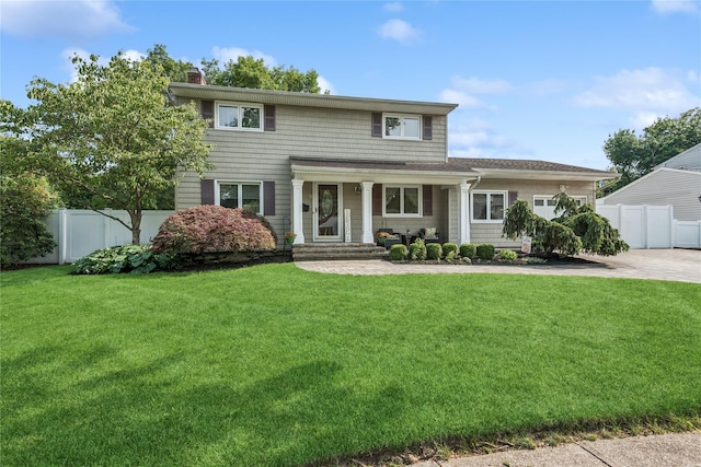 22 Shelton Ct, Commack, NY 11725 - view of front of property with a chimney