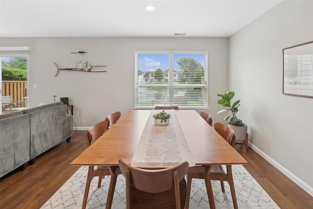 278 Pond View Ln, Smithtown, NY 11787 - dining space featuring wood finished floors and recessed lighting