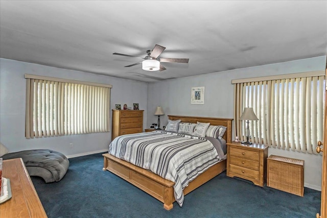 7 Woodstock Pl, Lake Grove, NY 11755 - carpeted bedroom featuring baseboards and ceiling fan