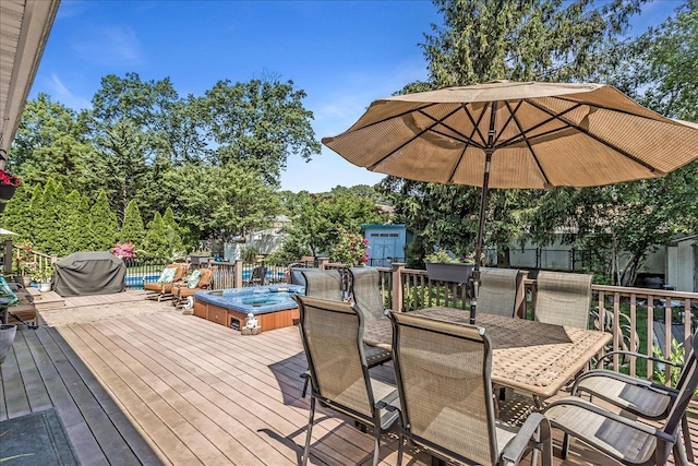 7 Woodstock Pl, Lake Grove, NY 11755 - deck featuring outdoor dining space and area for grilling