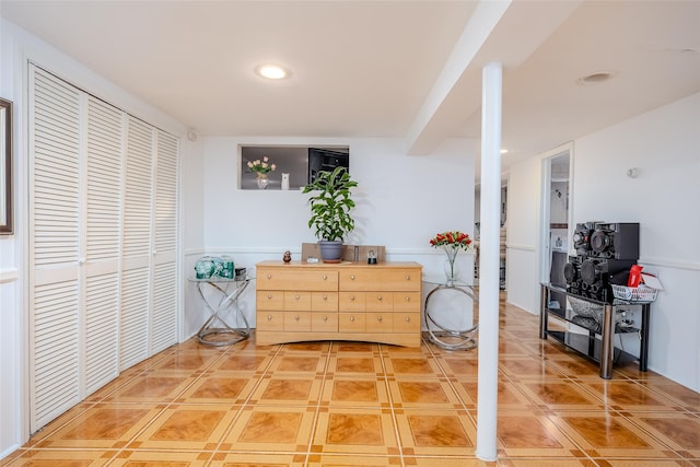 556 Long Beach Rd, Island Park, NY 11558 - corridor with recessed lighting and light tile patterned flooring