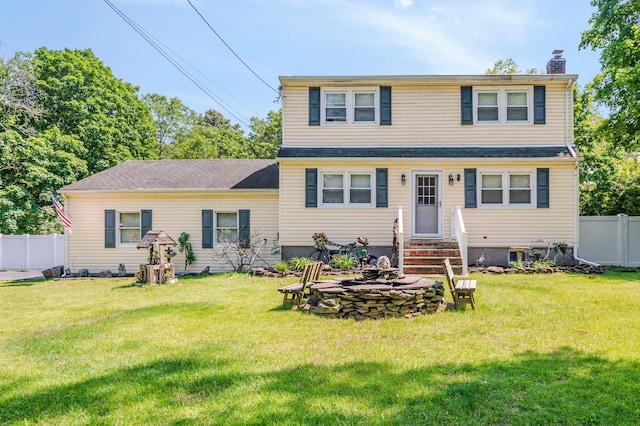 20 Wainwright St, Ronkonkoma, NY 11779 - view of front of house featuring entry steps and a chimney