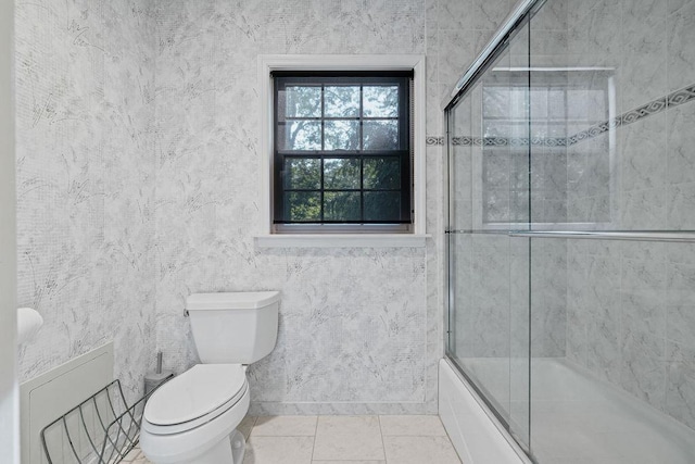 17 Dunmore Rd, New City, NY 10956 - full bath featuring enclosed tub / shower combo and tile patterned flooring