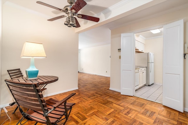 151-05 Cross Island Pkwy Unit 1D, Whitestone, NY 11357 - hall featuring crown molding