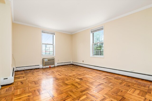 151-05 Cross Island Pkwy Unit 1D, Whitestone, NY 11357 - spare room featuring healthy amount of natural light and ornamental molding