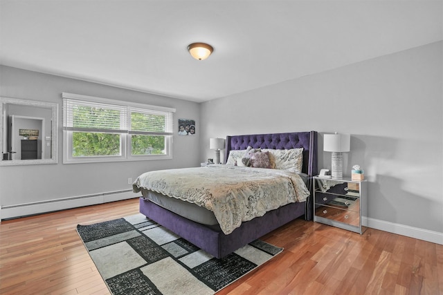 25 Bellwood Dr, New City, NY 10956 - bedroom featuring baseboard heating and wood finished floors