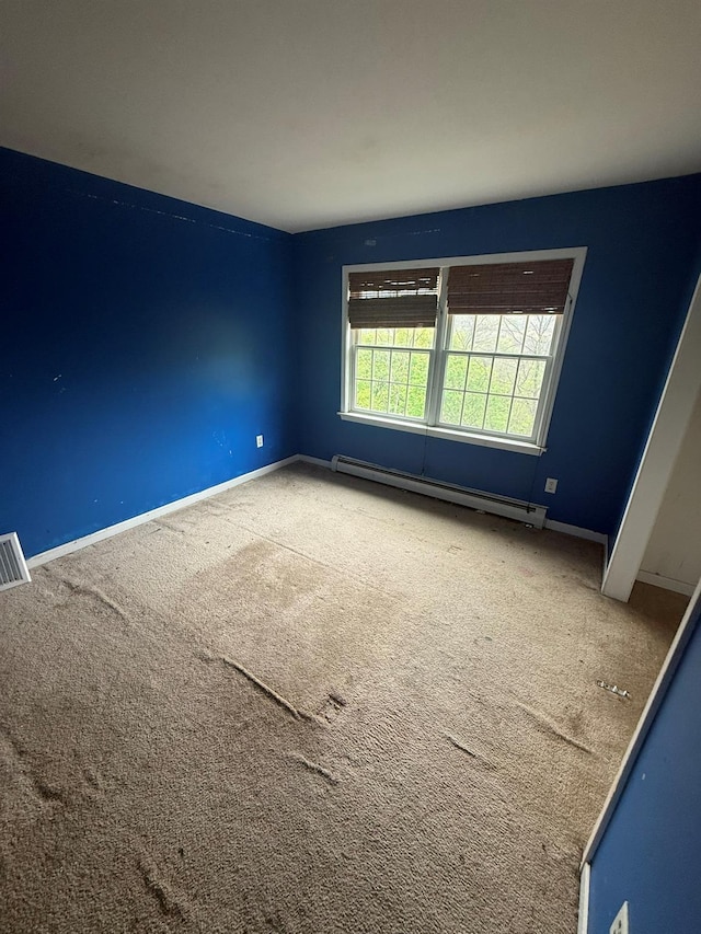 48 Patmore Ave, Yonkers, NY 10710 - unfurnished room featuring carpet floors and a baseboard heating unit