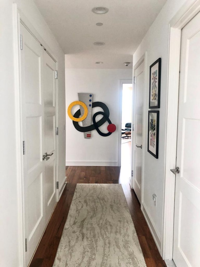 5 Renaissance Sq Unit Ph6C, White Plains, NY 10601 - hallway with dark wood-style floors