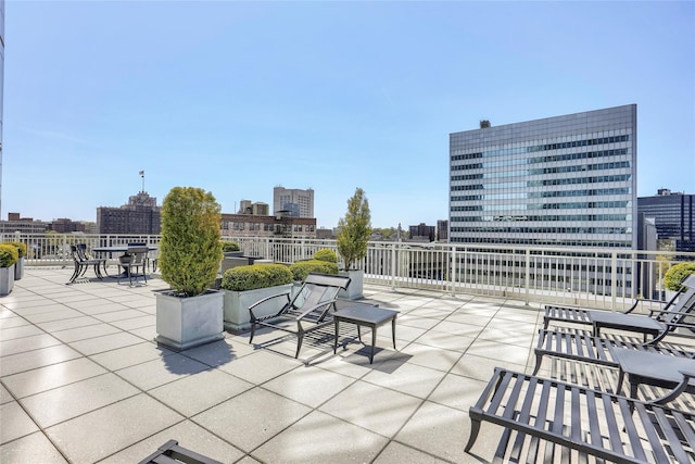 5 Renaissance Sq Unit Ph6C, White Plains, NY 10601 - view of patio with a city view