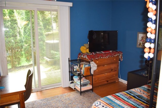 3905 Wild Berry Ct Unit 6C, Poughkeepsie, NY 12603 - bedroom featuring wood finished floors and access to exterior