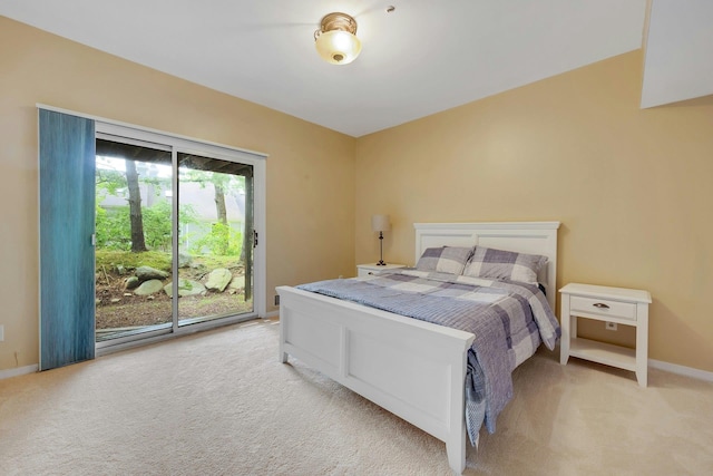 76 Boulder Ridge Rd, Scarsdale, NY 10583 - bedroom with access to exterior and light carpet