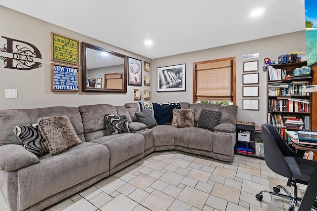 9 Schnabl Ct, Wappingers Falls, NY 12590 - living area with light tile patterned flooring and recessed lighting
