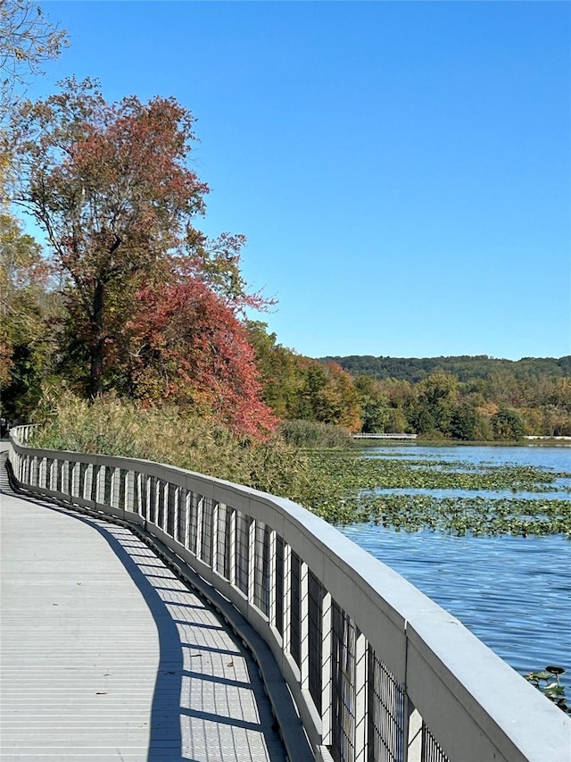 41 Whitman St, Congers, NY 10920 - wooden terrace featuring a water view and a view of trees