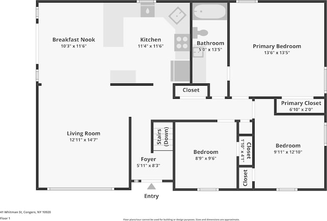 41 Whitman St, Congers, NY 10920 - view of room layout
