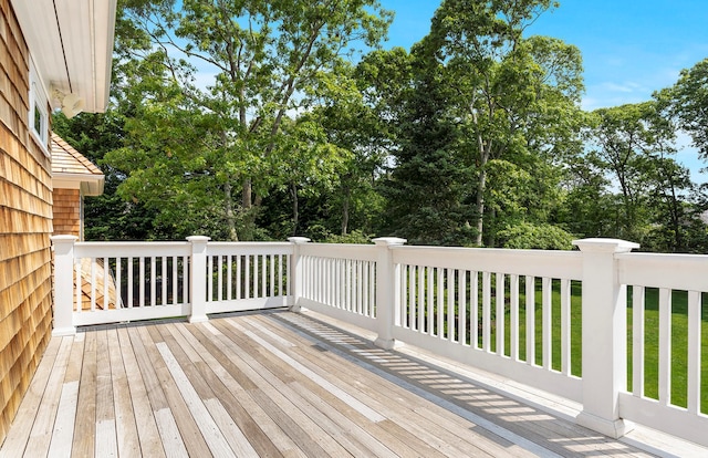 1 Simon Ct, Quogue, NY 11959 - deck featuring view of scattered trees