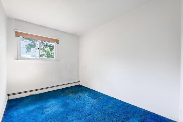 1291 Minerva Ave, West Islip, NY 11795 - spare room featuring a baseboard radiator and carpet floors