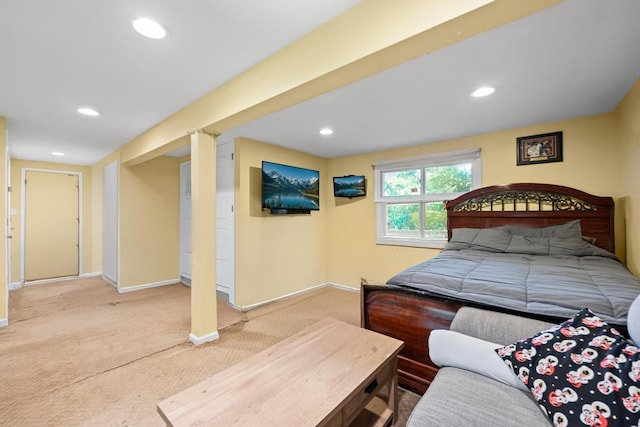 1291 Minerva Ave, West Islip, NY 11795 - carpeted bedroom featuring recessed lighting