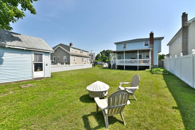 218 Mott St, Oceanside, NY 11572 - view of fenced backyard