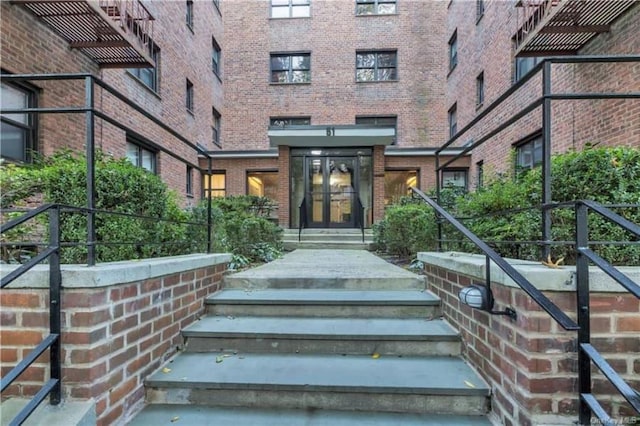 51 White Oak St Unit 2A, New Rochelle, NY 10801 - view of exterior entry featuring brick siding
