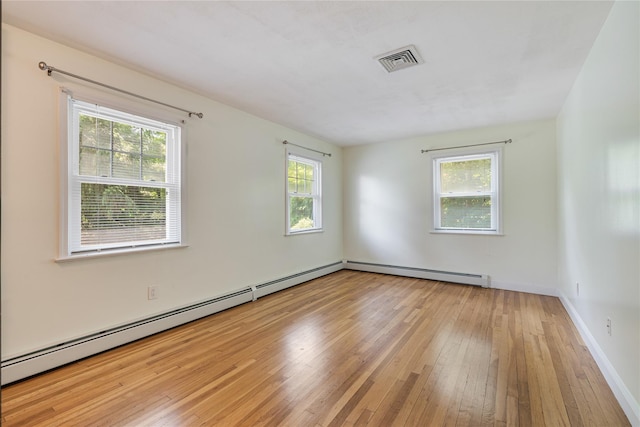 10 Salem Ct, Spring Valley, NY 10977 - unfurnished room with a baseboard radiator and light wood-style flooring