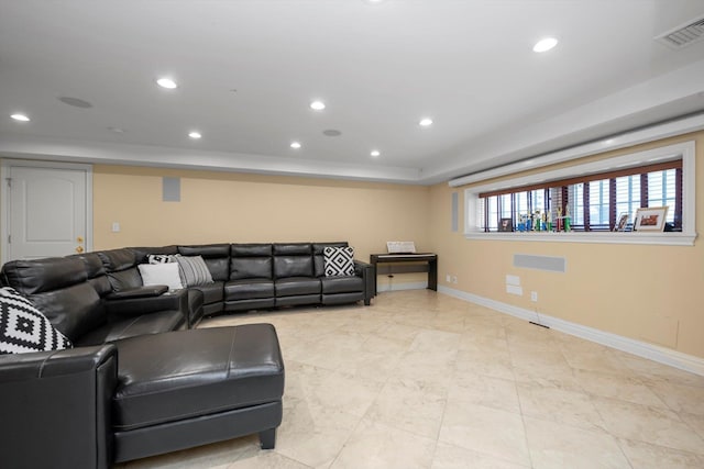 760 Hillcrest Pl, North Woodmere, NY 11581 - living area featuring recessed lighting