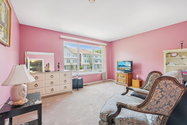12 Deer Ct Dr, Middletown, NY 10940 - living area featuring carpet floors and baseboards