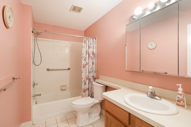 12 Deer Ct Dr, Middletown, NY 10940 - bathroom featuring vanity, shower / bath combo, and tile patterned floors