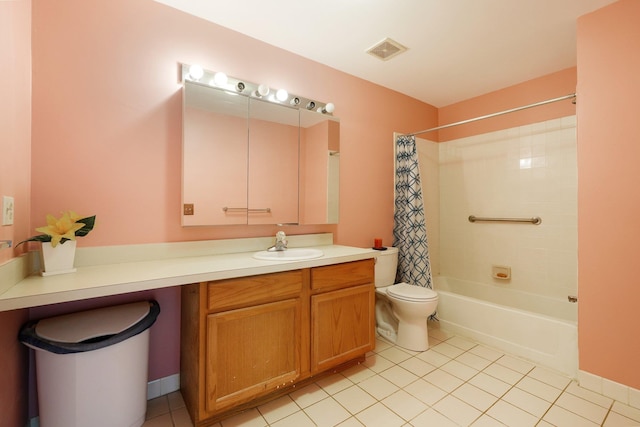 12 Deer Ct Dr, Middletown, NY 10940 - bathroom with shower / tub combo, vanity, and tile patterned flooring