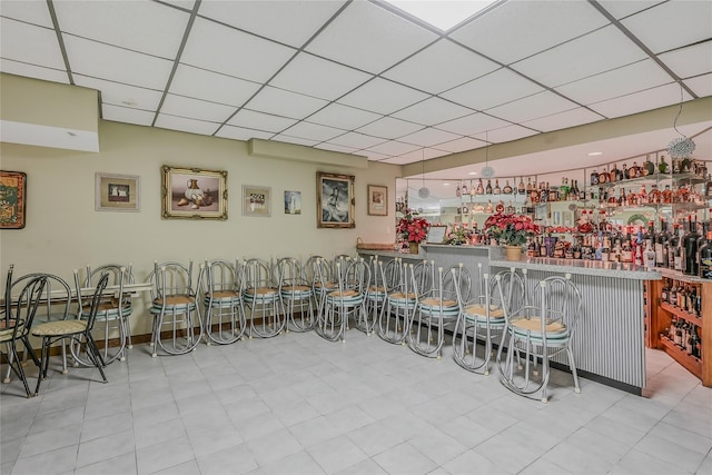 1537 Laurel Hollow Rd, Laurel Hollow, NY 11791 - community bar area featuring a paneled ceiling