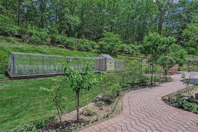 1537 Laurel Hollow Rd, Laurel Hollow, NY 11791 - surrounding community with an outdoor structure and a yard