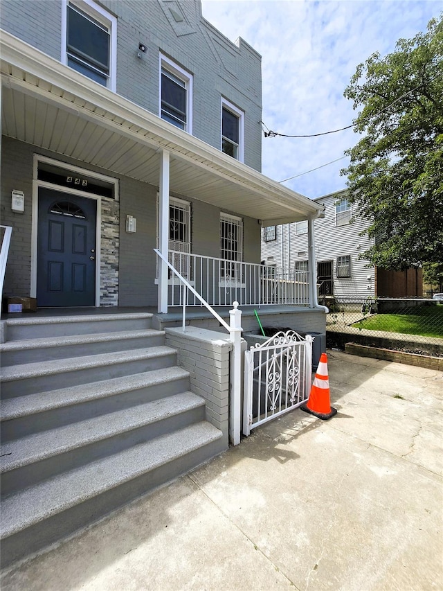 442 Newport St, Brooklyn, NY 11207 - property entrance with covered porch