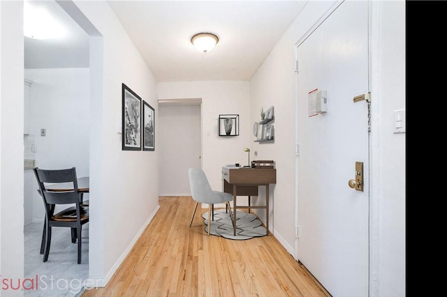 4380 Vireo Ave Unit 5D, Bronx, NY 10470 - corridor with light wood-style floors and baseboards