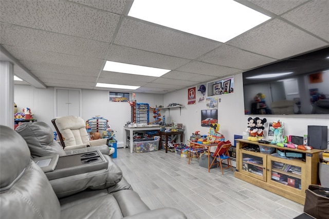 1241 Lednam Ct, Merrick, NY 11566 - living area with a paneled ceiling and wood finished floors