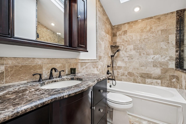 57 Sarah Dr, Lake Grove, NY 11755 - full bathroom with vanity and shower / bath combination