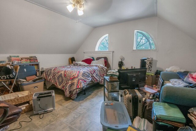 23 Gracemere, Tarrytown, NY 10591 - bedroom featuring lofted ceiling and a ceiling fan