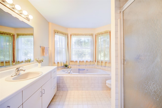 322 Union School Rd, Middletown, NY 10941 - full bath featuring vanity, tile patterned floors, plenty of natural light, and a stall shower