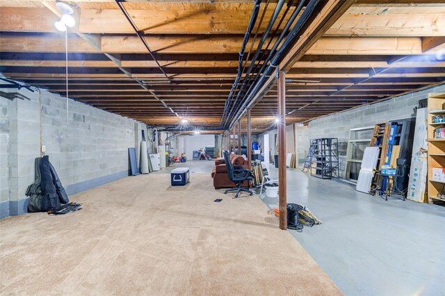 322 Union School Rd, Middletown, NY 10941 - unfinished basement with washer / dryer