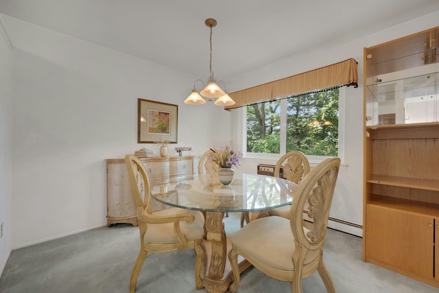 12 Scenic Dr Unit K, Croton-On-Hudson, NY 10520 - dining space with light carpet and baseboard heating