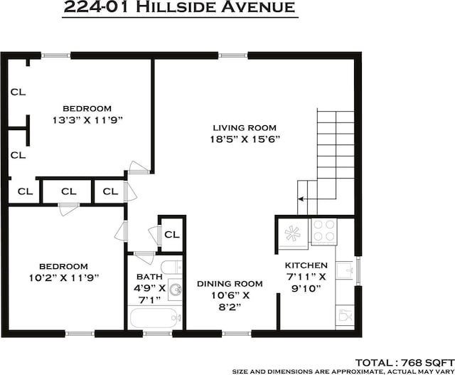 22401 Hillside Ave Unit 2, Queens Village, NY 11427 - view of home floor plan