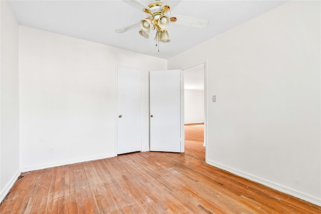 22401 Hillside Ave Unit 2, Queens Village, NY 11427 - unfurnished room featuring light wood-type flooring and a ceiling fan