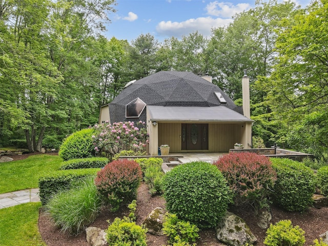 295 N Salem Rd, Waccabuc, NY 10597 - view of front facade featuring a chimney