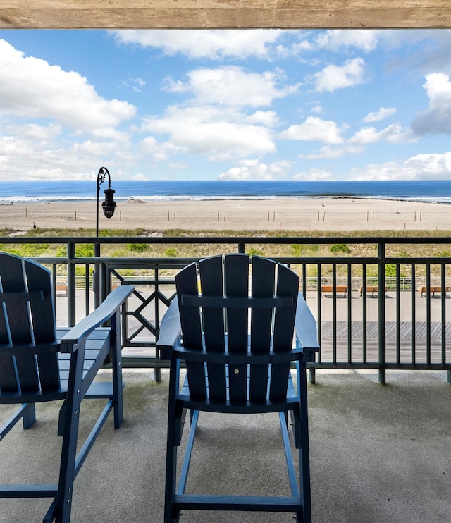 26 W Broadway Unit 405, Long Beach, NY 11561 - balcony with view of water and beach