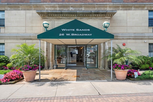 26 W Broadway Unit 405, Long Beach, NY 11561 - entrance to property featuring brick siding
