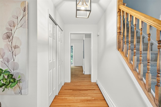 18 Jenkins Ct, Ossining, NY 10562 - hallway featuring light wood-type flooring and baseboards