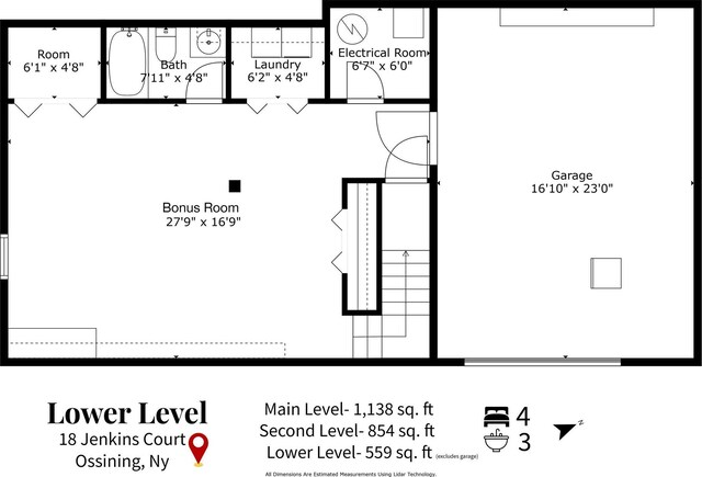 18 Jenkins Ct, Ossining, NY 10562 - view of room layout